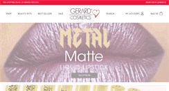 Desktop Screenshot of gerardcosmetics.com